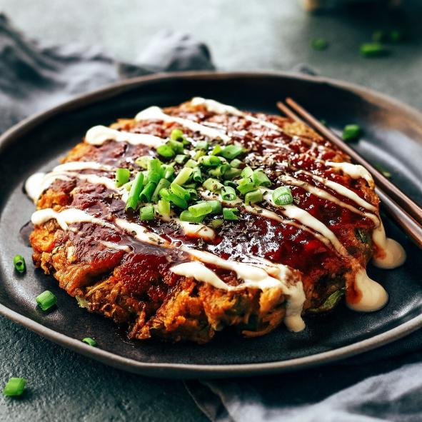 Okonomiyaki - Banh xeo Nhat Ban
