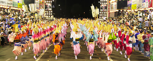 le hoi awa odori tại nhat ban